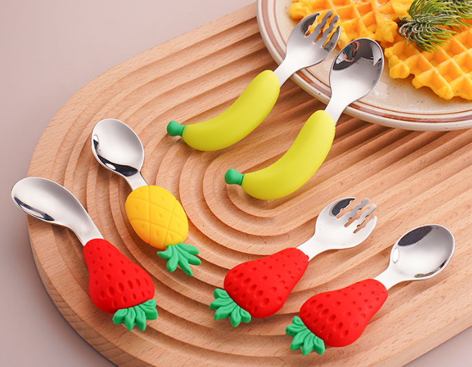 silicone baby feeding set